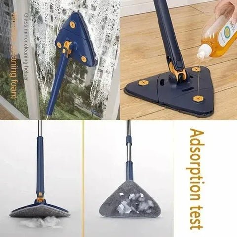 360 Rotating Adjustable Mop – Microfiber Floor Cleaning Tool for Home