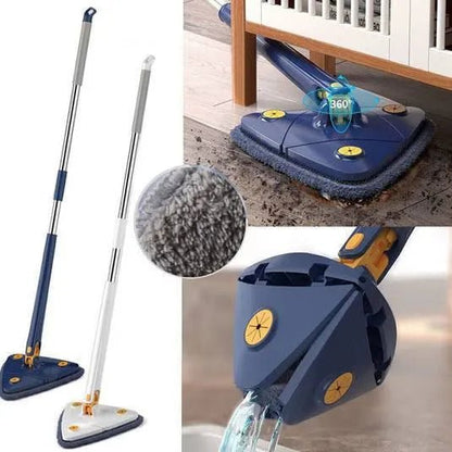 360 Rotating Adjustable Mop – Microfiber Floor Cleaning Tool for Home