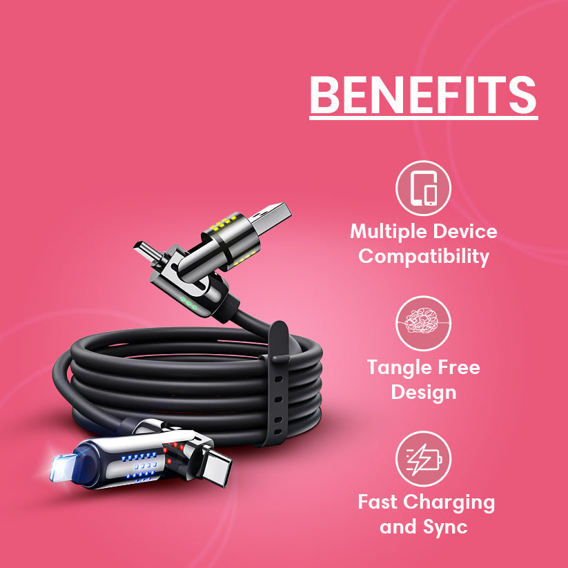 4 in1 Multi USB Charging Cable
