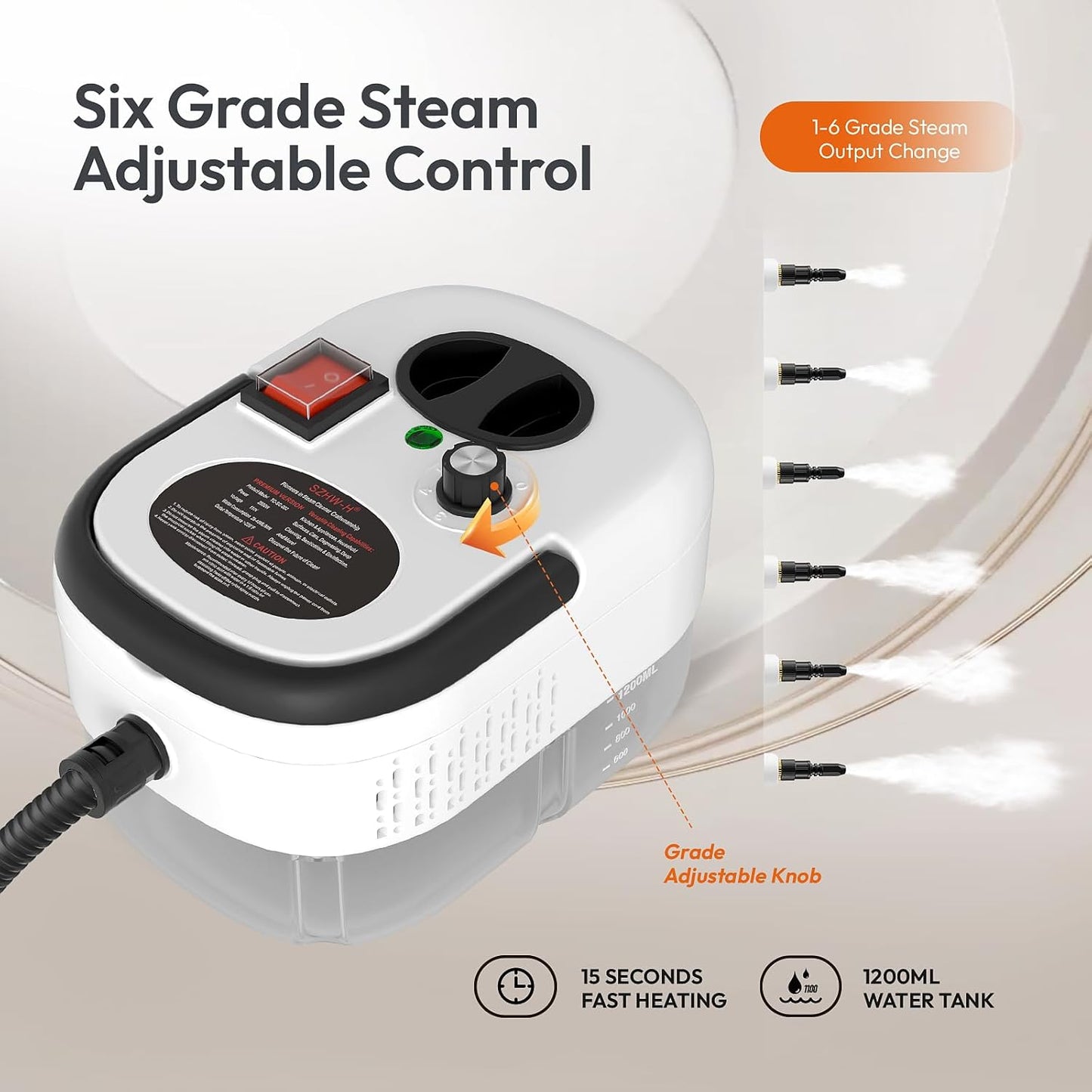 Portable Handheld Steam Cleaner for Home, Sofa, Tiles & Car Cleaning