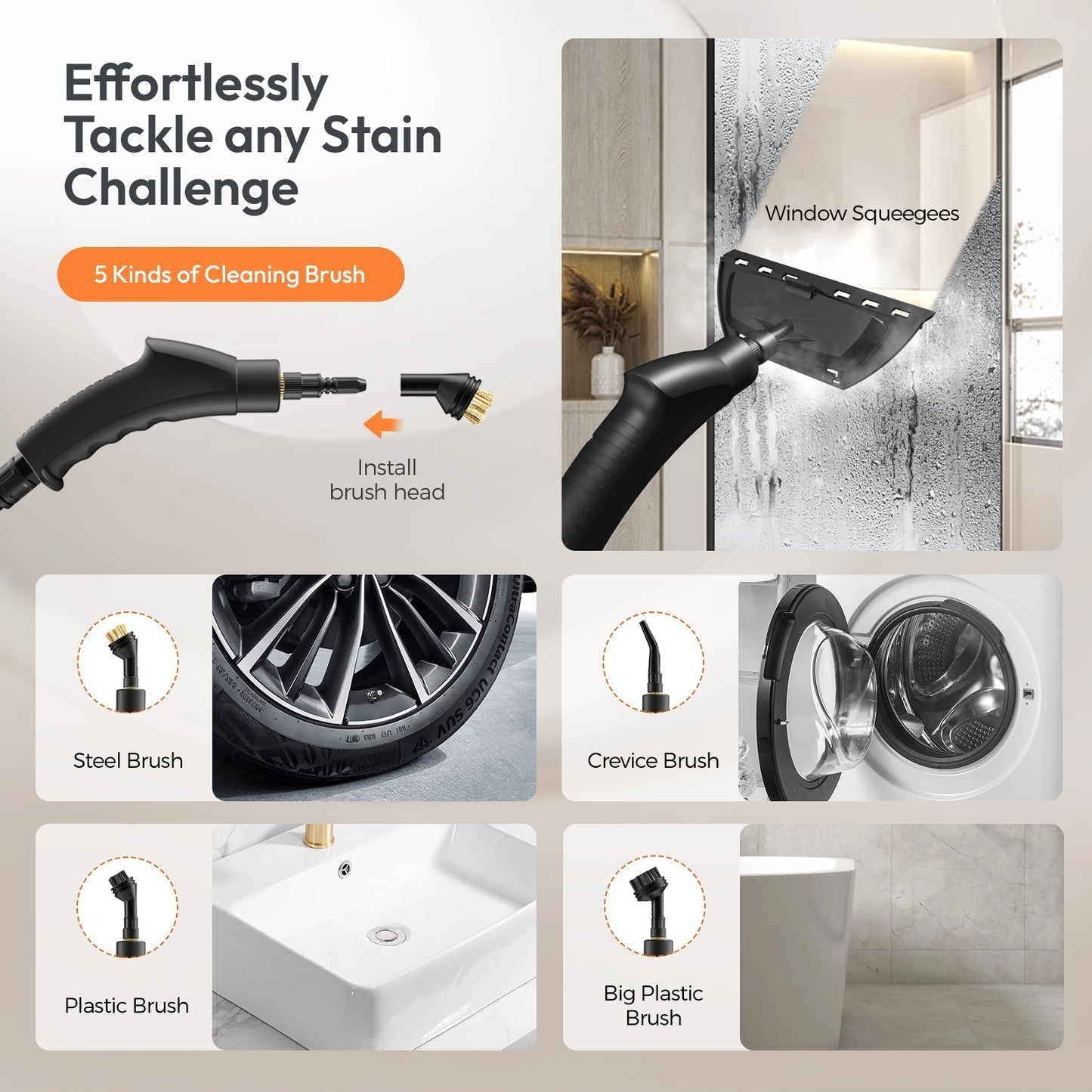 Portable Handheld Steam Cleaner for Home, Sofa, Tiles & Car Cleaning